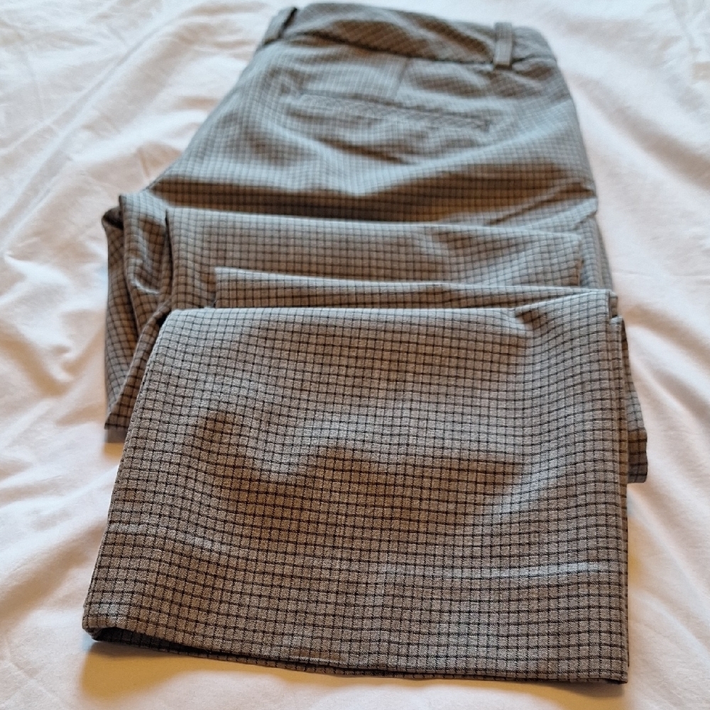 Express Gray Checkered Trousers